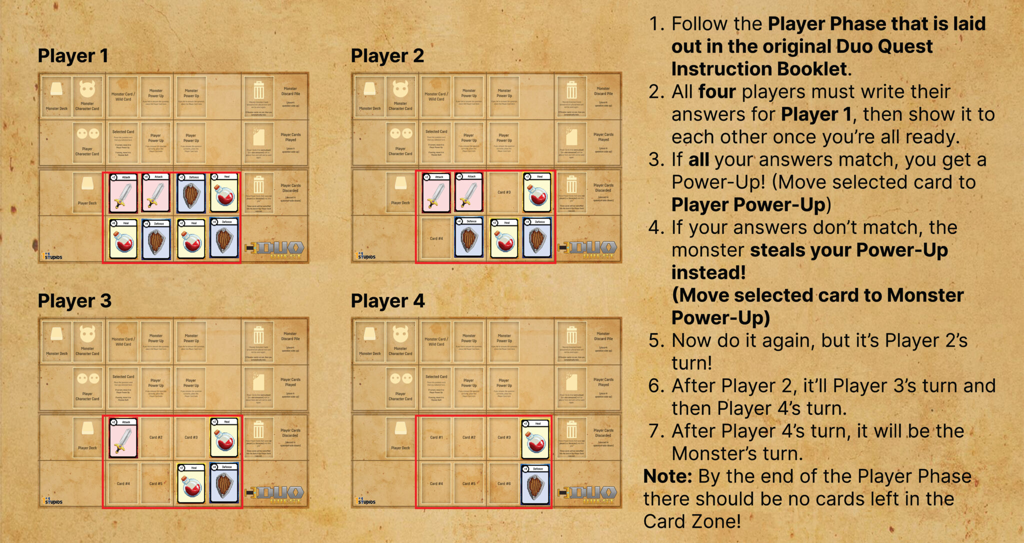 4 Player Instructions